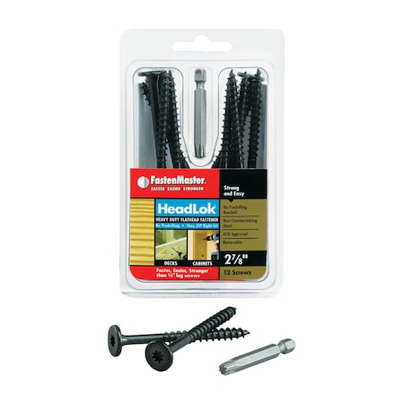 Fastenmaster Wood Screw, #20, 2-7/8 in, 12 PK FMHLGM278-12